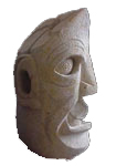 Escultura de piedra - Cabeza seccionada