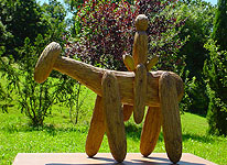Escultura en madera - Caminando en el 2012