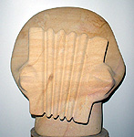 Escultura de piedra - Acordeonista